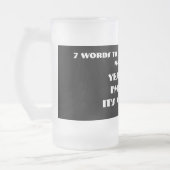 7 Words To Long And Happy おもしろい Marries結婚. フロストグラスビールジョッキ (左)