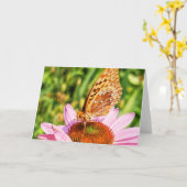 7"x5"折り畳みカード ||バタフライの頼適切 カード (黄色い花)