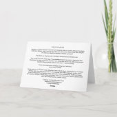 7"x5"折り畳みカード ||冬の木材 カード (裏面)