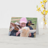 7"x5"折り畳みカード || A La Goate カード (黄色い花)