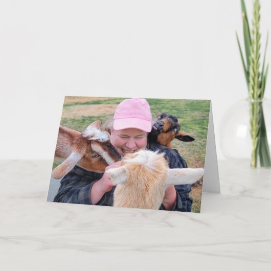 7"x5"折り畳みカード || A La Goate カード (正面)