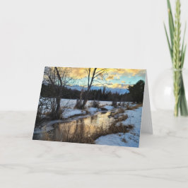 7"x5"折り畳みカード || Creek Reflection 17 カード