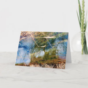 7"x5"折り畳みカード Creek Reflection 8 v2 カード