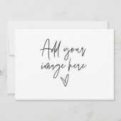 7 x 5 オーダーメイド ウェディング 招待状 ホリデー フォト カード (裏面)