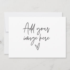 7 x 5 オーダーメイド ウェディング 招待状 ホリデー フォト カード