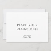 7" x 5"カード印刷 招待状 (正面)