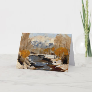 7 x 5" ノートカード ヤンパ川 Steamboat Spring