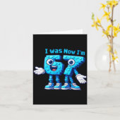 7 Year Old Birthday I Was 6 Now I'm 7 67  カード (黄色い花)