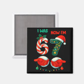 7 Year Old Birthday Shirt Was 6 Now Im 7 67 Funny  マグネット (正面/裏面)