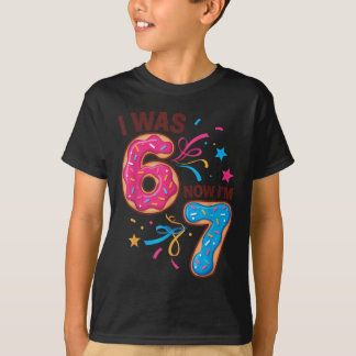 7 Year Old Birthday Was 6 Now I'm 7 67 Men Women K Tシャツ