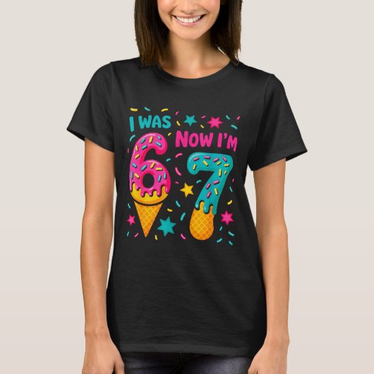 7 Year Old Birthday Was 6 Now I'm 7 Kids Funny  Tシャツ (正面)