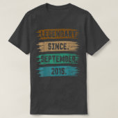 7 Year Old Gift Legend Since September 2015 7th Bi Tシャツ (デザイン正面)