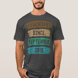 7 Year Old Gift Legend Since September 2015 7th Bi Tシャツ