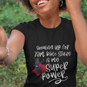 7am姉妹すごいパワー(ダークスキン)ブラックショート tシャツ