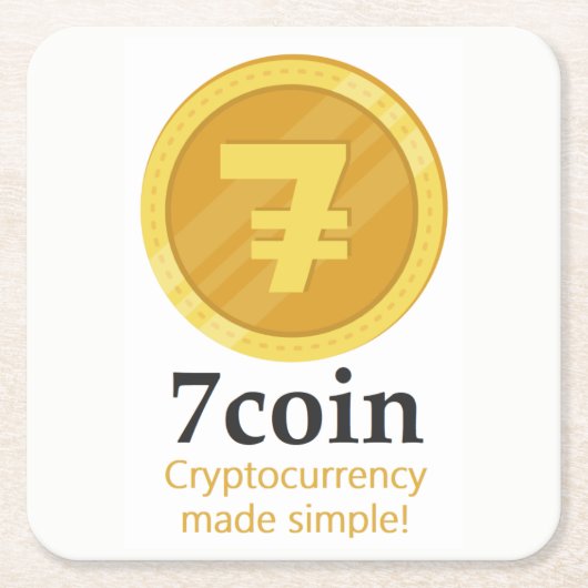 7coinコースター スクエアペーパーコースター (正面)