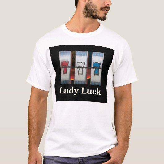 7ladyluckblackpad tシャツ (正面)