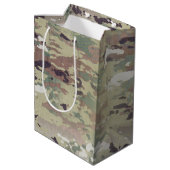 7lx4.5wx10h中型のギフトバッグの軍隊OCPの迷彩柄のユニフォーム ミディアムペーパーバッグ (裏面アングル)