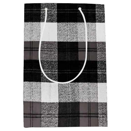 7lx4.5wx10h中抱き枕クリスマスバッバロープレイド ミディアムペーパーバッグ (正面)