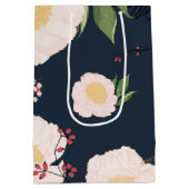 7lx4.5wx10h中抱き枕ベビーピンクコスモスon Na ミディアムペーパーバッグ (裏面)