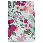 7lx4.5wx10h中抱き枕熱帯花on Bl ミディアムペーパーバッグ (正面)