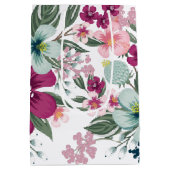 7lx4.5wx10h中抱き枕熱帯花on Wh ミディアムペーパーバッグ (裏面)