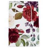 7lx4.5wx10h中抱き枕白バラ金ゴールドGeome ミディアムペーパーバッグ (正面)