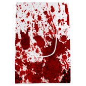 7lx4.5wx10h中抱き枕血液(ばちゃばちゃ)跳ねる吸血鬼 ミディアムペーパーバッグ (裏面)