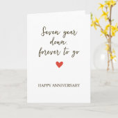 7st Anniversary – Seven Year Down Forever to Go カード (黄色い花)