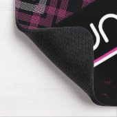 7Summitsマゼンタの格子縞 マウスパッド (コーナー)