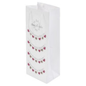 7thまたは任意の結婚羊毛束の記念日 ワインギフトバッグ (裏面アングル)