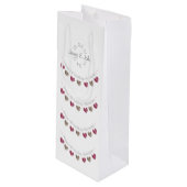 7thまたは任意の結婚羊毛束の記念日 ワインギフトバッグ (正面アングル)