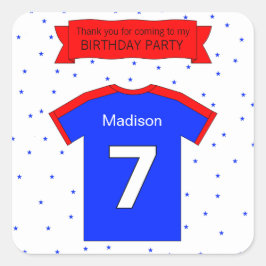 7thバースデーパカスタムーティー文字名 スクエアシール