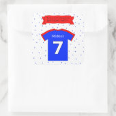 7thバースデーパカスタムーティー文字名 スクエアシール (バッグ)