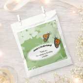 7thバースデーパーティー（昆虫）オオカバマダラ、モナークバタフライグリーン フェイバーバッグ (クリップ留めされた状態)