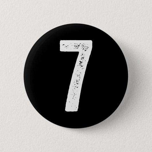 7th誕生日7年制服部隊ジャージー番号 缶バッジ (正面)