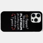 7th 結婚s anniversary I - Copper おもしろい Couple Case-Mate iPhoneケース (裏面 (横))