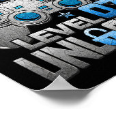 7th Birthday Boy Level 7 Unlocked Video Game Party ポスター (角)