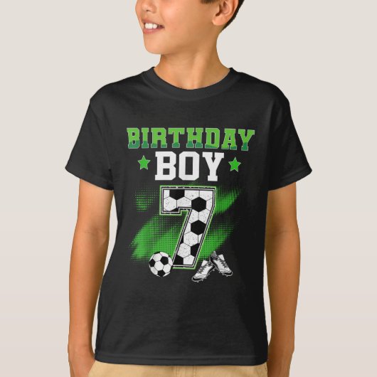 7th Birthday Boy Soccer 7 Year Old Sport 7yr Boys  Tシャツ (正面)