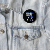 7th Birthday Cricket Player  缶バッジ (インサイチュ)
