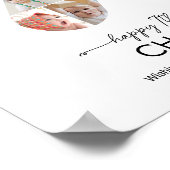 7th Birthday Number 7 Photo Collage Custom Picture ポスター (角)