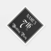 7th Birthday Party – スクリプファンシート+名前をカスタムする スタンダードランチョンナプキン (角)