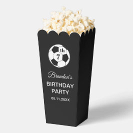 7th Birthday Party Soccer Black Boys Sports フェイバーボックス