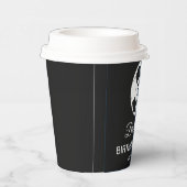 7th Birthday Party Soccer Black Boys Sports 紙コップ (右)