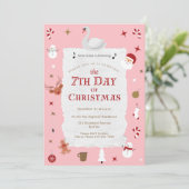 7th Day of Christmas Pink New Year's Eve Party 招待状 (スタンド正面)