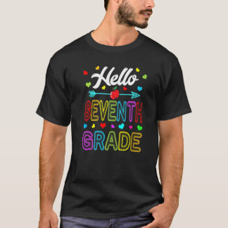 7th Grade Crew Teacher Student Hello Seventh Grade Tシャツ