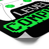 7th Grade Level Complete Gamer 7th Grade Graduatio ポスター (角)