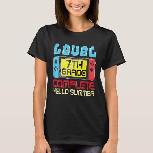 7th Grade Level Complete Last Day Of School Gradua Tシャツ (正面)
