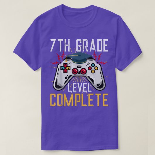7th Grade Level Unlocked Back To School Seventh Gr Tシャツ (デザイン正面)