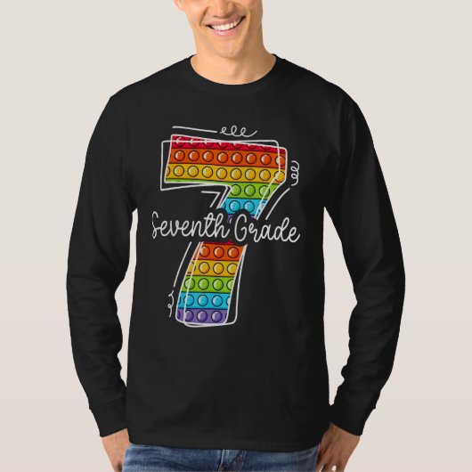 7th Seventh Grade Poppin Back to School Team 7th G Tシャツ (正面)