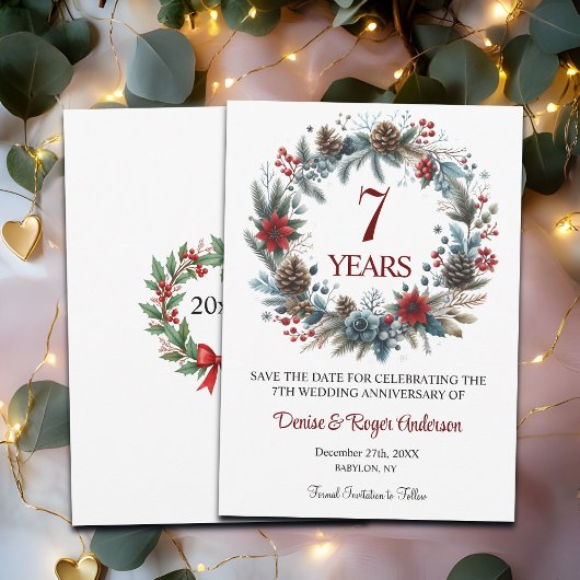 7th Wedding Anniversary Winter セーブザデート